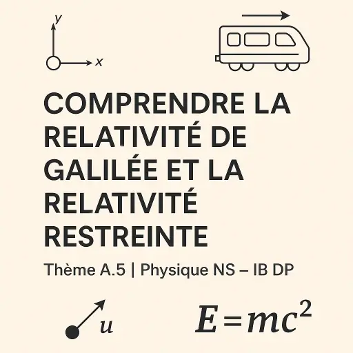 La relativité de Galilée et la relativité restreinte – Thème A5 | Physique NS – IB DP