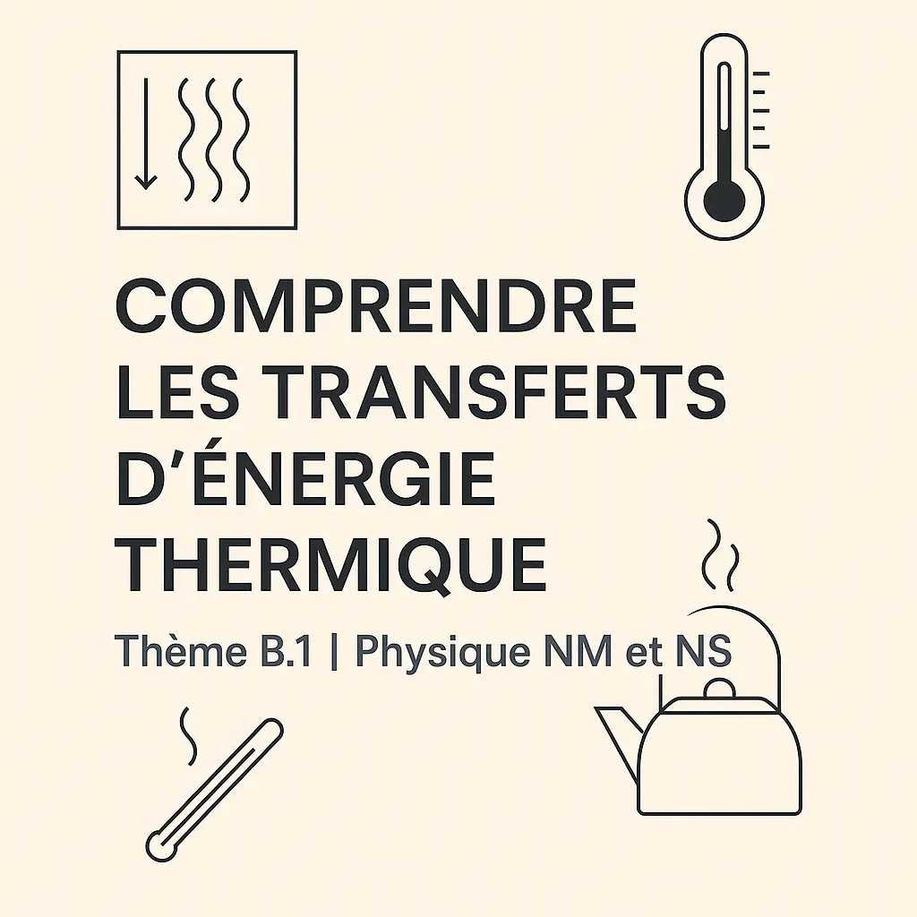 Les transferts d’énergie thermique – Thème B.1 | Physique NS & NM – IB DP